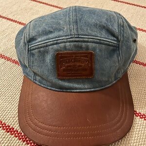 Polo Ralph Lauren Denim & Leather Cap Hat